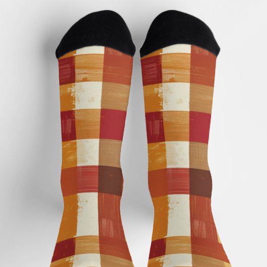 Patchwork der Zuhause Socken (Oben)