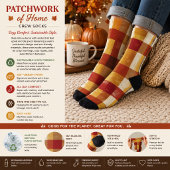 Patchwork der Zuhause Socken