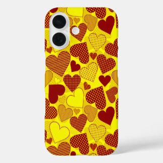 'Patchwork des HERZENS' iPhone 16 Hülle