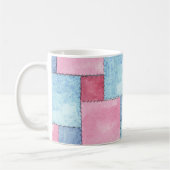 Patchwork Design Coffee Tasse, Pinks, Blues Kaffeetasse (Links)