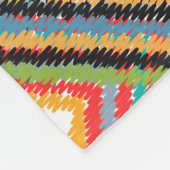 Patchwork-Design mit Aztec-Quadraten. Fleecedecke (Ecke)
