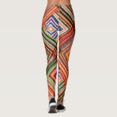 Patchwork-Design mit Aztec-Quadraten. Leggings (Rückseite)