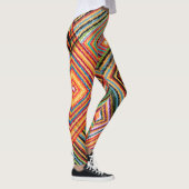 Patchwork-Design mit Aztec-Quadraten. Leggings (Rechts)