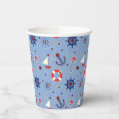 Patchwork-Design Pappbecher (Links)