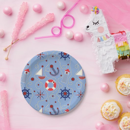 Patchwork-Design Pappteller (Party)