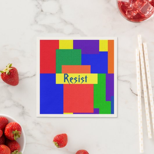 Patchwork Design Rainbow Residence Papier Napkins Serviette (Beispiel)