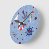 Patchwork-Design Runde Wanduhr (Winkel)