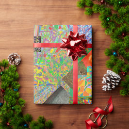 Patchwork-Designpapier mit vielen abstrakten Desig Geschenkpapier