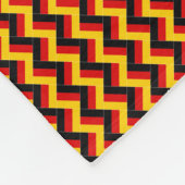 Patchwork Deutschland Flaggenmuster Fleecedecke (Ecke)