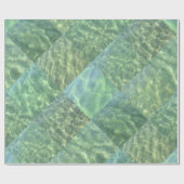 Patchwork Diamond Wasser Geschenkpapier (Flach)