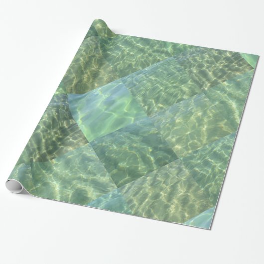 Patchwork Diamond Wasser Geschenkpapier (Ungerollt)