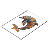 Patchwork-Dolphin-Notebook Notizblock (Linke Seite)