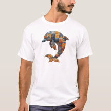 Patchwork Dolphin T - Shirt