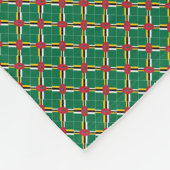 Patchwork Dominica Flag Muster Fleecedecke (Ecke)