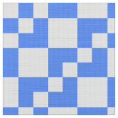 Patchwork Domino - Baby Blue und White Stoff (Nahaufnahme)