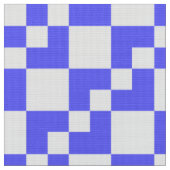 Patchwork Domino - Electric Blue und White Stoff (Nahaufnahme)