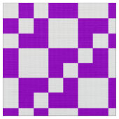 Patchwork Domino - Lila und weiß Stoff (Nahaufnahme)