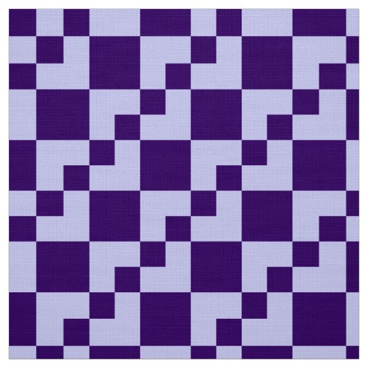 Patchwork Domino - Pulver Blau und Tief Lila Stoff (Muster)