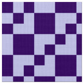 Patchwork Domino - Pulver Blau und Tief Lila Stoff (Nahaufnahme)