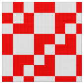 Patchwork Domino - Rot und Weiß Stoff (Nahaufnahme)