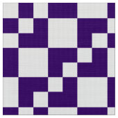 Patchwork Domino - Tief Lila und weiß Stoff (Nahaufnahme)