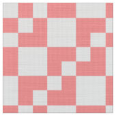 Patchwork Domino - Tropisches Rosa und Weiß Stoff (Nahaufnahme)