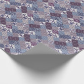 Patchwork Doodle: Vintag Boho Nahtlos. Geschenkpapier (Ecke)
