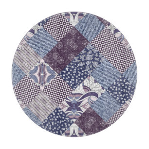 Patchwork Doodle: Vintag Boho Nahtlos. Schneidebrett