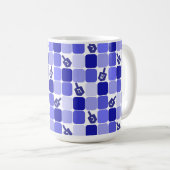 Patchwork Dreidels Kaffeetasse (VorderseiteRechts)