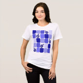 Patchwork Dreidels Tri-Blend Shirt (Vorderseite voll)