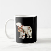 Patchwork-Eisbär Süße Weihnachtsdecke Kaffeetasse (Links)