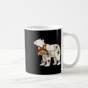 Patchwork-Eisbär Süße Weihnachtsdecke Kaffeetasse