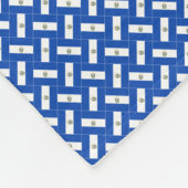 Patchwork El Salvador Flag Muster Fleecedecke (Ecke)
