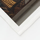 Patchwork-Elch-Geweih-Decke Fleecedecke (Ecke)
