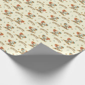 Patchwork-Elefant „Stark werden“ Geschenkpapier (Ecke)