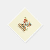 Patchwork-Elefant „Stark werden“ Serviette (Ecke)