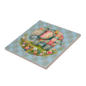 Patchwork-Elefanten-Blumenwiesen-Charm Fliese (Seite)