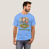 Patchwork-Elefanten-Blumenwiesen-Charm T-Shirt (Vorne ganz)