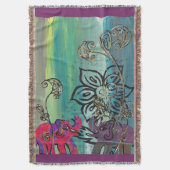 Patchwork-Elefanten Decke (Vorderseite Vertikal)