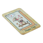 Patchwork-Eule Magnet (Rechte Seite)