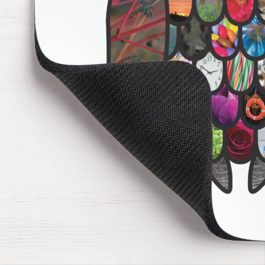 Patchwork-Eule Mousepad (Ecke)