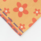 Patchwork-Eule Vintage Nahtloses Muster Fleecedecke (Ecke)