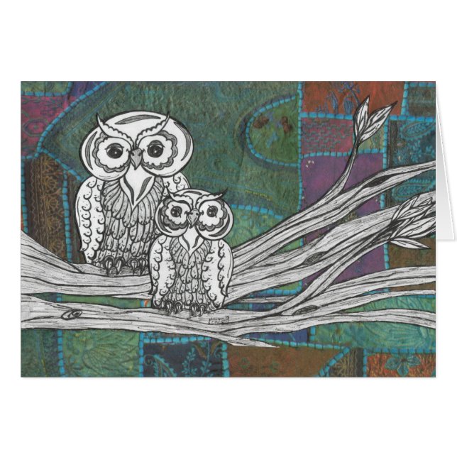 Patchwork-Eulen (Vorderseite (Horizontal))