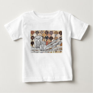 Patchwork-Eulen 2 Baby T-shirt