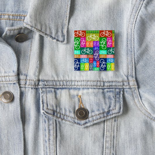 Patchwork fährt Kunst rad Button (Beispiel)