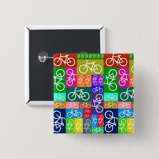 Patchwork fährt Kunst rad Button (Vorne & Hinten)