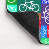 Patchwork fährt Kunst rad Mousepad (Ecke)