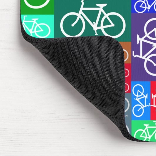 Patchwork fährt Kunst rad Mousepad (Ecke)