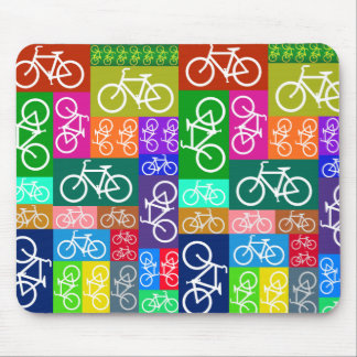 Patchwork fährt Kunst rad Mousepad