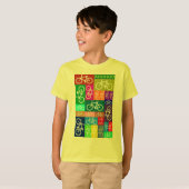 Patchwork fährt Kunst rad T-Shirt (Vorne ganz)